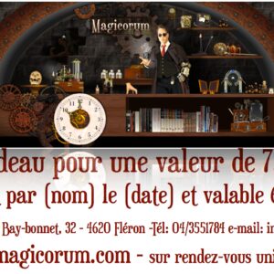 Bon cadeau d'une valeur de 75 Euros