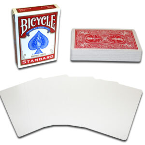 Blank Face Bicycle Cards (Red)