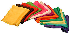 Foulards de couleur 12" (30X30cm)