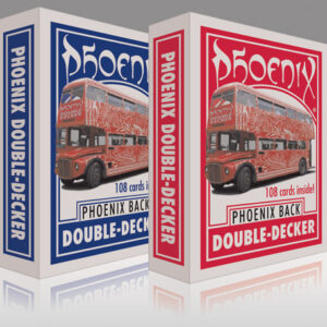 Phoenix Parlour Double - Decker à dos bleus et rouges