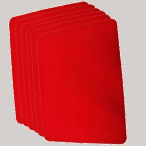 Large tapis de close-up rouge (31 x 43 cm) par Goshman