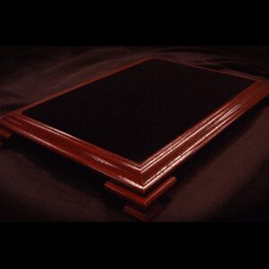 Elite Table Mahogany with Black Velvet by Subdivided Studios