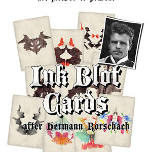Rorschach Ink Blot Cards-Red or Blue