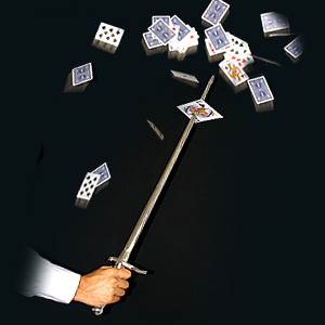 La carte à l'épée - Sword Thru card