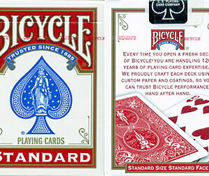 Bicycle standard - Playing Cards Poker (Red) - Rider-Back- New design