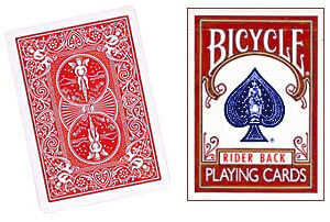 Bicycle Playing Cards Poker (Red) - Rider back - old design
